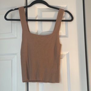 Woman’s Forever21 tan cropped top. Size medium.